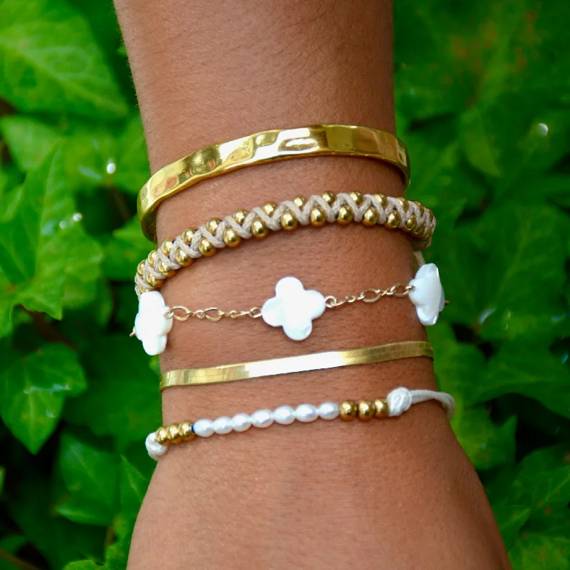 women’s charm bracelets -Payton Triple Clover Bracelet