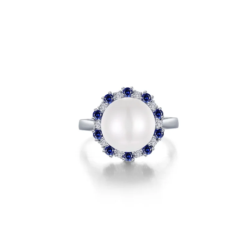 beautiful cocktail rings for women -Lafonn Kaleidoscope Sapphire Ring SYR025SP