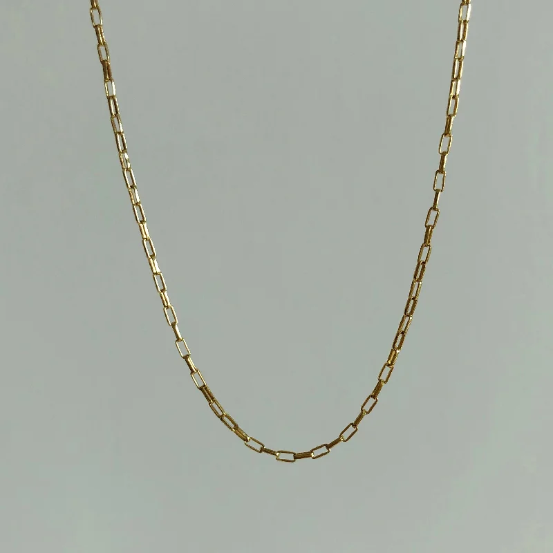 elegant necklaces for women -Everyday Long Box Chain Necklace / Bracelet, Solid 14k Gold