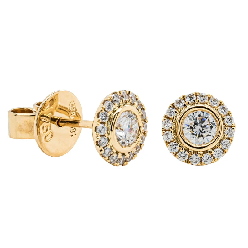 timeless earrings for women -18ct Yellow Gold Diamond Isla Earrings