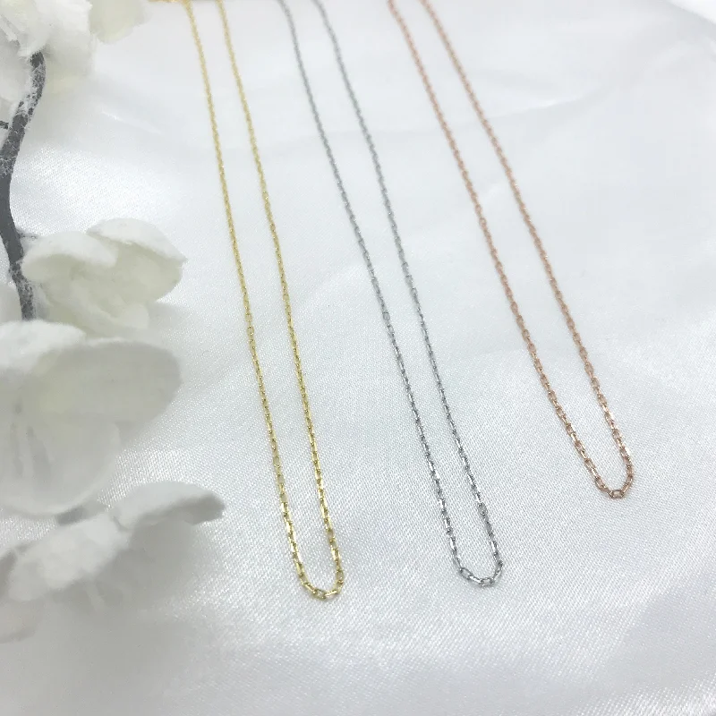 beautiful gemstone necklaces for women -10k Gold Dainty Chain