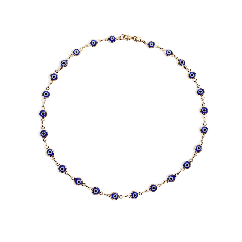 simple necklaces for women -THE EVIL EYE LINK NECKLACE