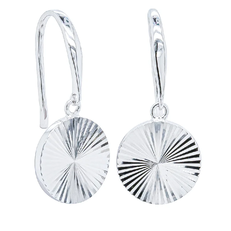 fashion gold earrings -Sterling Silver Reflections Mini Drop Earrings