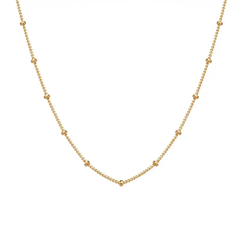 trendy necklaces for women -Minimal Satellite Chain Necklace