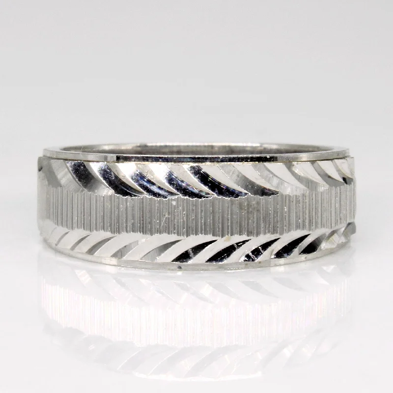 fashion rings for women -10k White Gold Ring | SZ 6 |