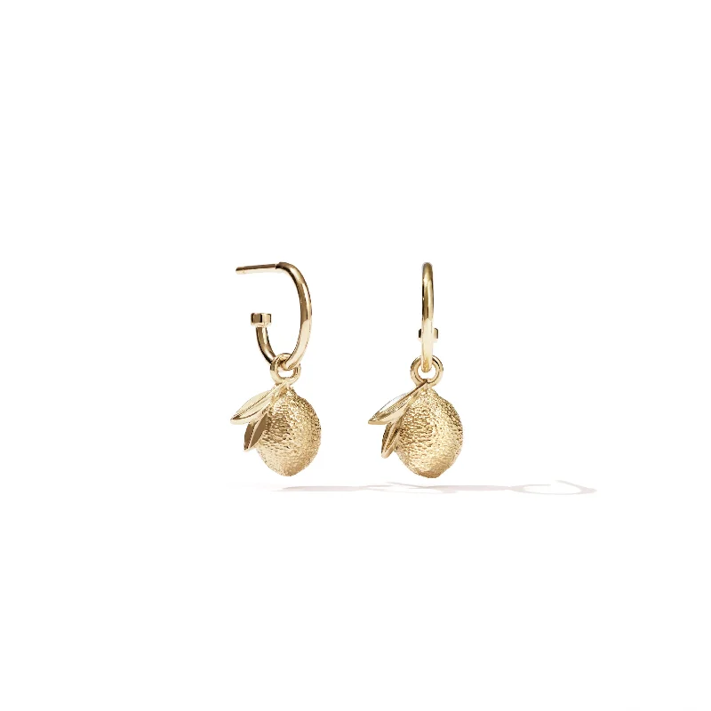 chic earrings for women -Meadowlark Lemon Signature Hoop Earrings - Gold Plated