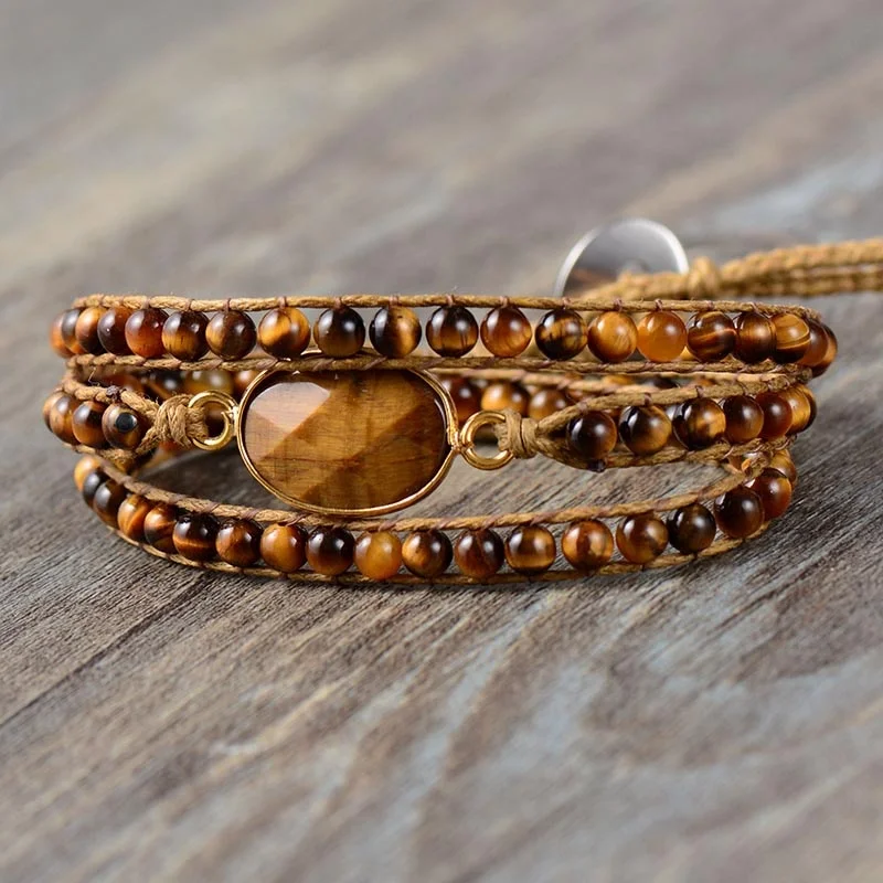 vintage bangles for women -Tiger’s Might Wrap Bracelet