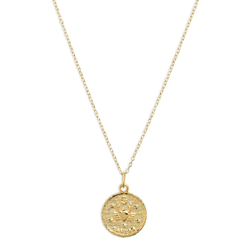 layered necklaces for women -THE ZODIAC MEDAL NECKLACE