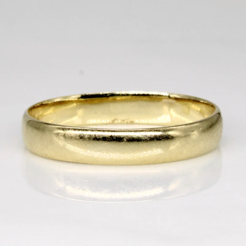 gold wedding bands for women -Birks' 14k Yellow Gold Wedding Band | SZ 6.5 |