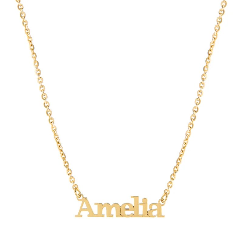 luxury fashion necklaces for women -Original Nameplate Necklace