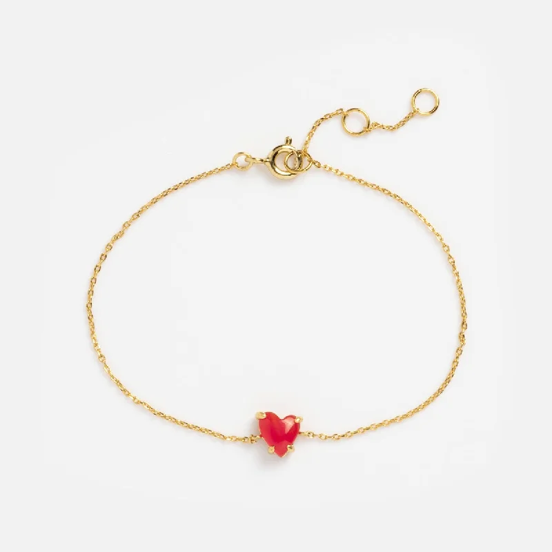 vintage bangles for women -Limited Edition Full Heart Bracelet