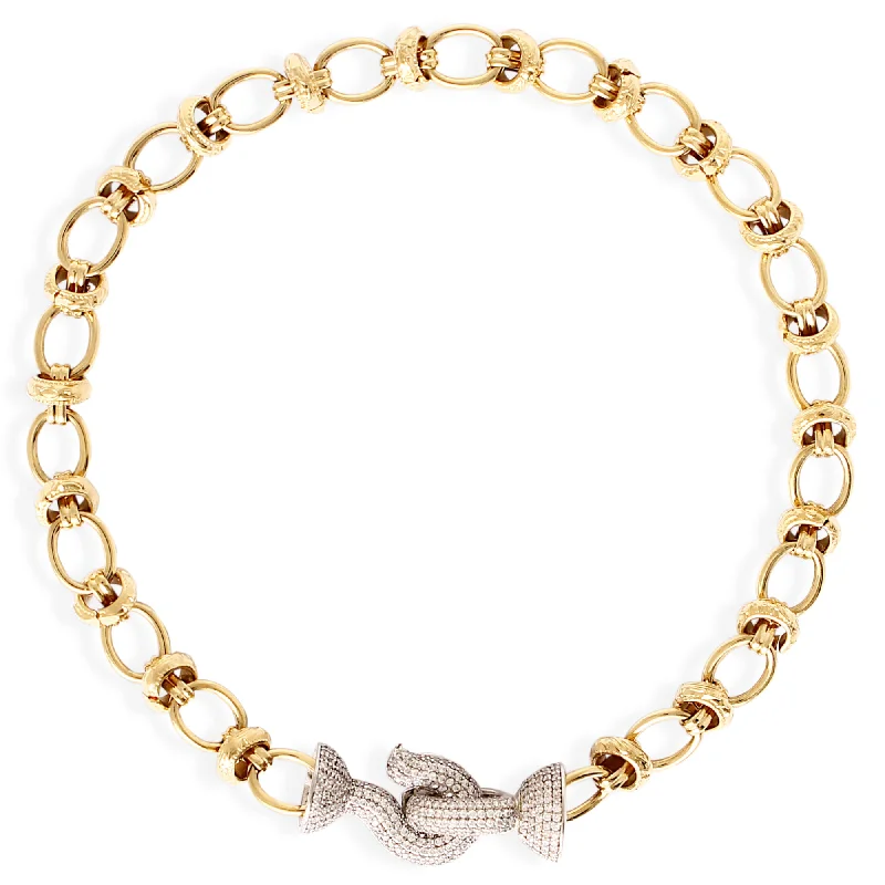 simple necklaces for women -CHIARA Necklace - Gold with Silver