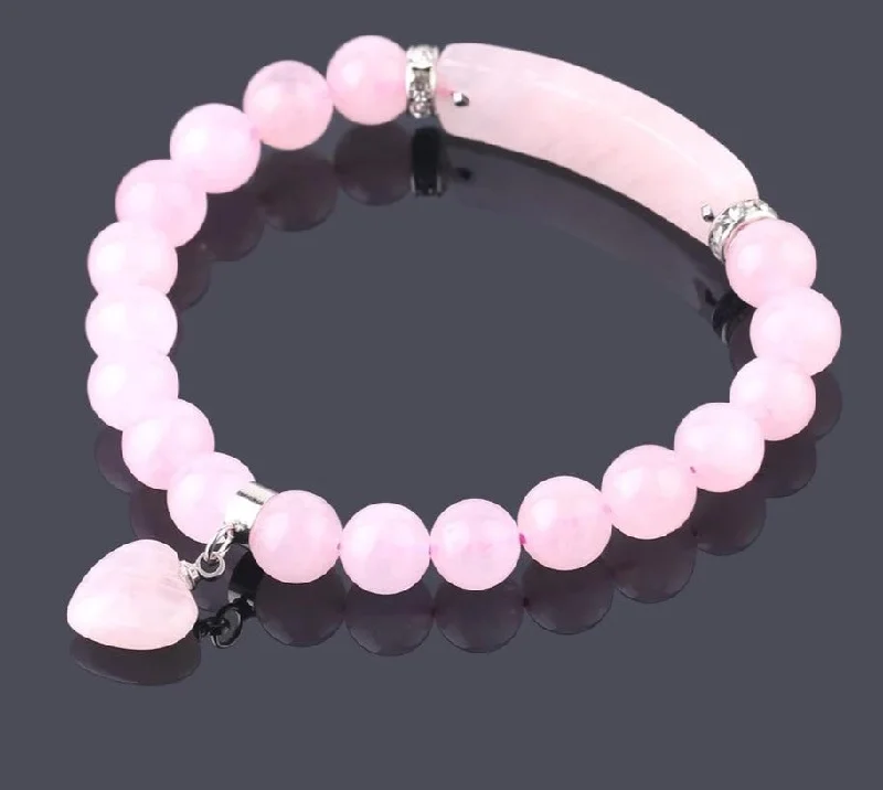 colorful bangles for women -Love Vibration Rose Quartz Bracelet