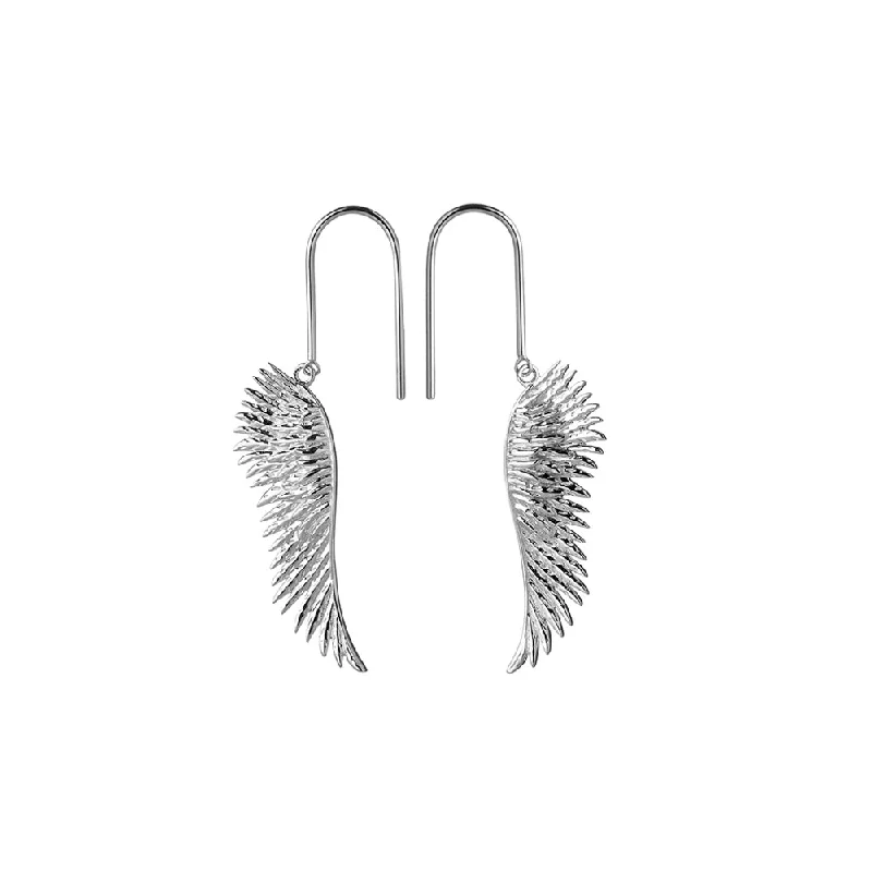 long earrings for women -Karen Walker Mini Cupid's Wing Earrings - Sterling Silver