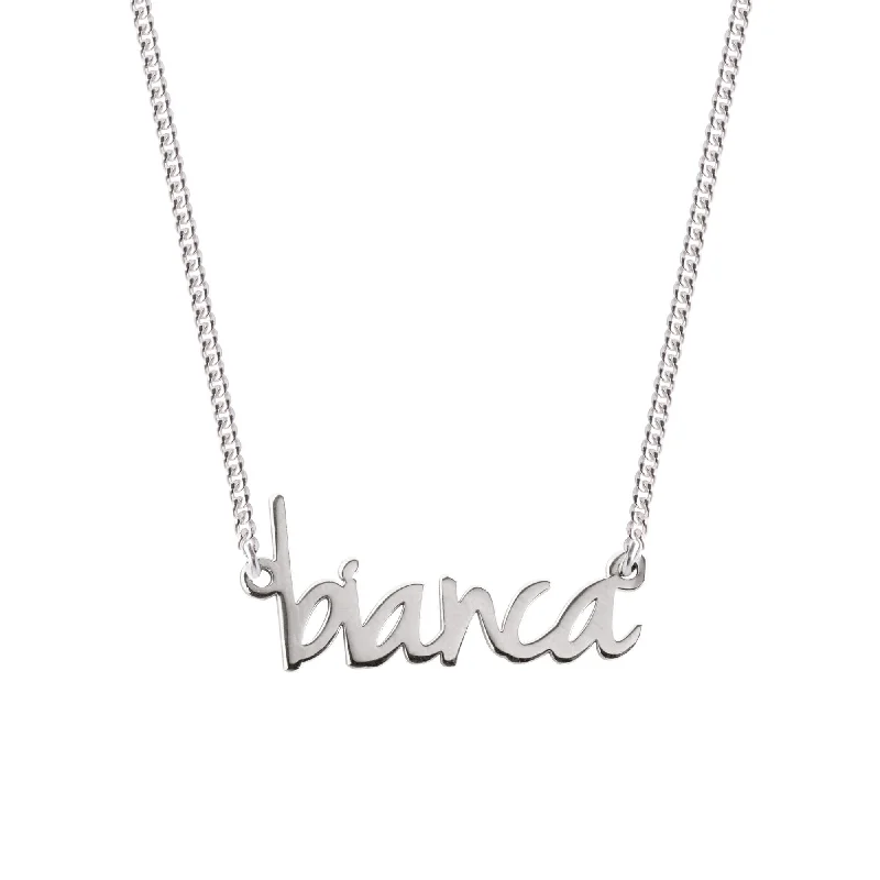 elegant pendant necklaces for women -Custom Sue Silver Necklace