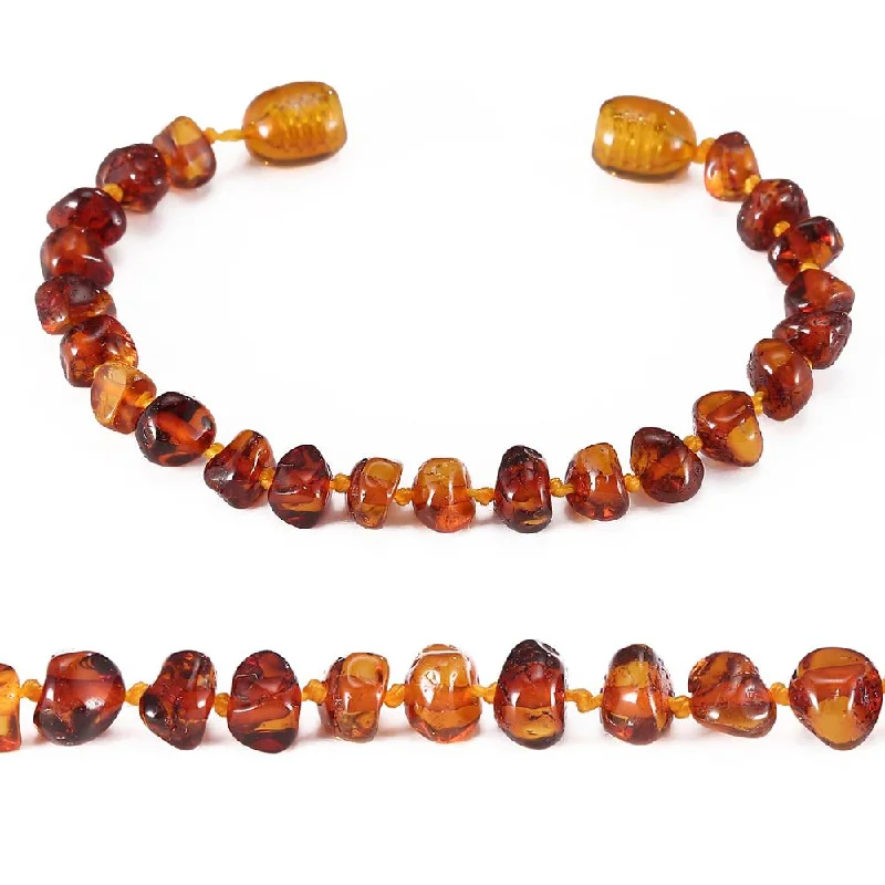 custom gold bangles for women -Baltic Amber Deep Healing Bracelet