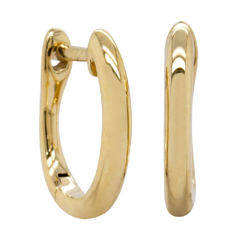 glamorous earrings for women -9ct Yellow Gold Cosy Earrings