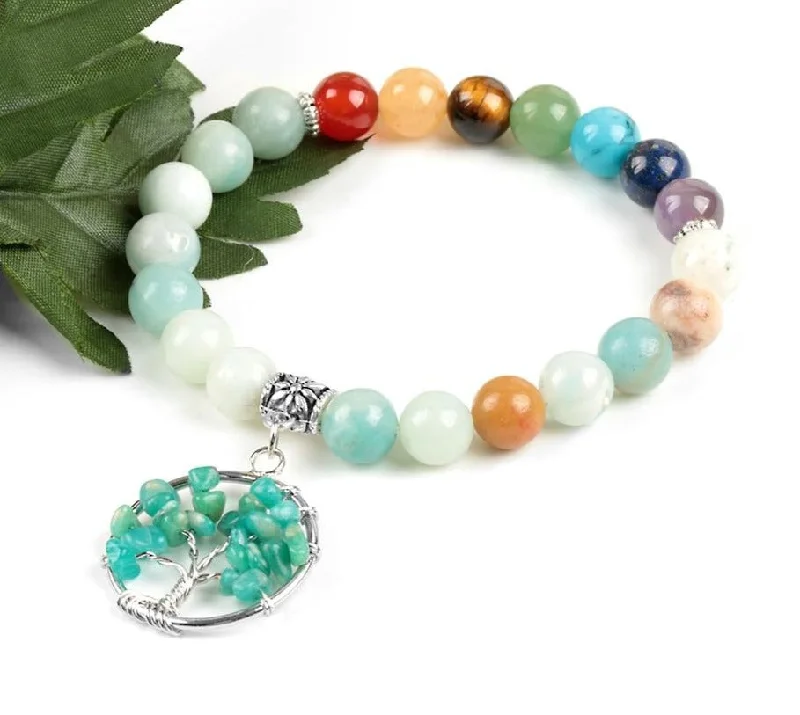 statement bangles for women -Calming Breeze Chakra Bracelet