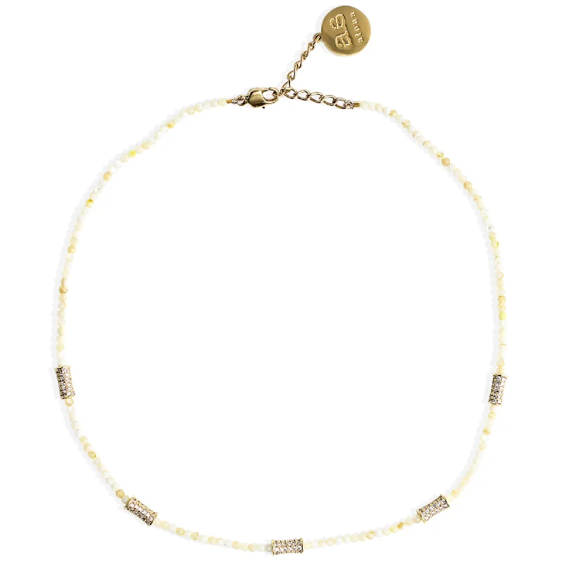 women’s pearl pendants -EVIE Necklace - Gold with Shell