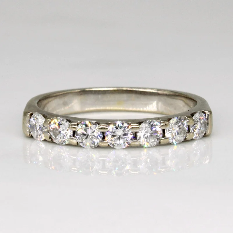 luxury engagement rings for women -Seven Stone Diamond Band | 0.50ctw SI1/2 F/G | SZ 4.75 |