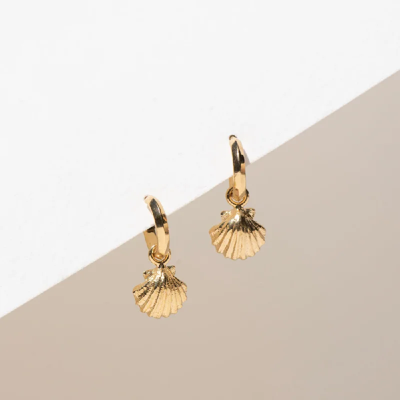 luxury earrings sets -Zoe & Morgan x Walker & Hall Mini Camino Earrings - Gold Plated