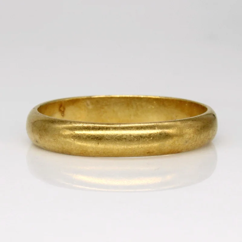 timeless rings for women -18k Yellow Gold Wedding Band | SZ 11.25 |