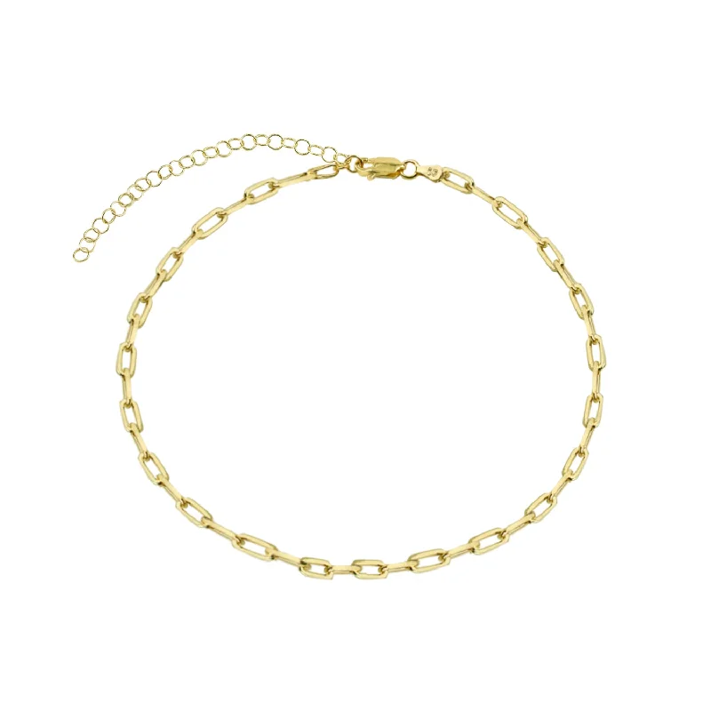 stacked necklaces for women -THE REDA LINK CHOKER NECKLACE