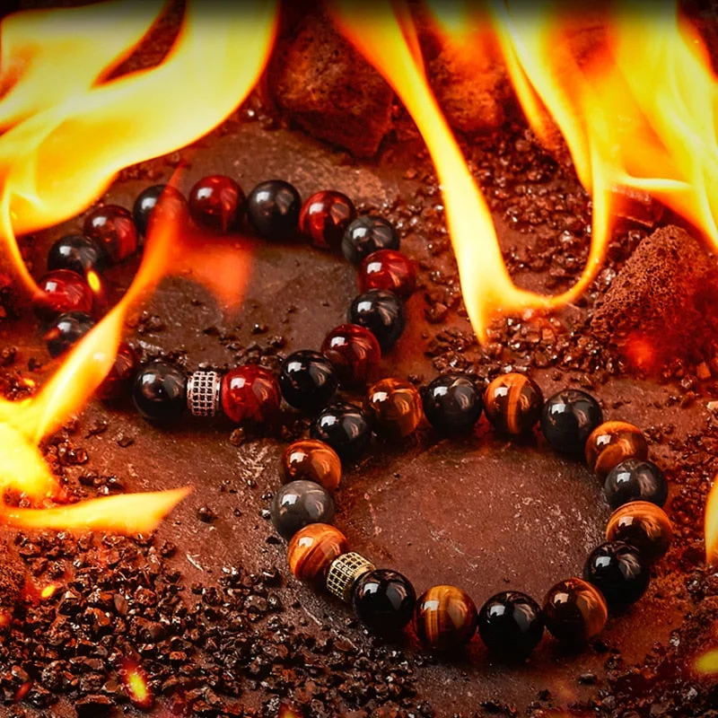 women’s gemstone bracelets -Hell Fire Series Bracelets