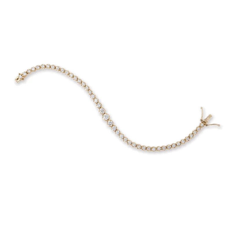 elegant gold bracelets for women -KATE DIAMOND BRACELET