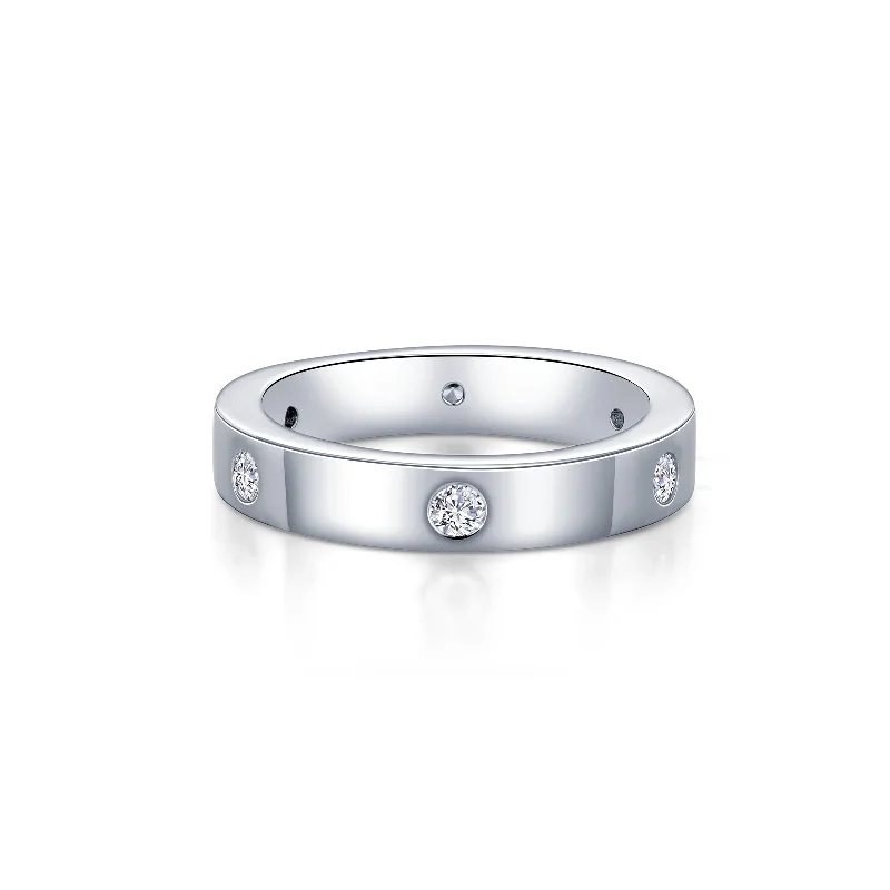 timeless rings for women -Lafonn Classic Diamond Ring R0490CLP