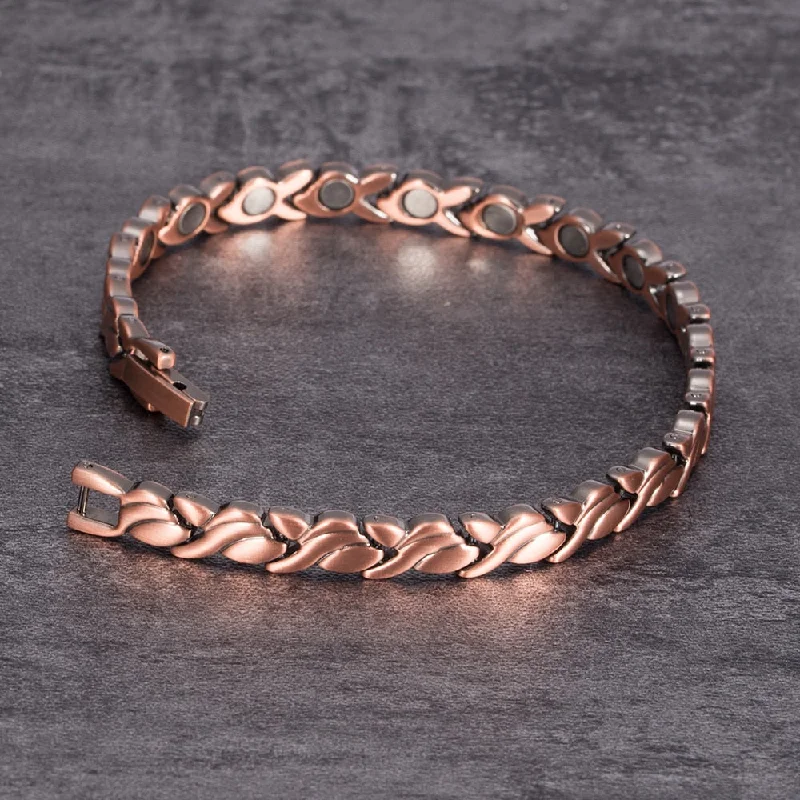 crystal bangles for women -Magnetic Pure Copper Bracelet