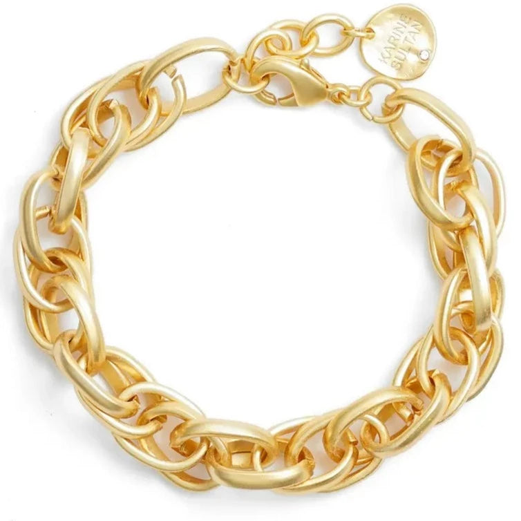 stackable bracelets for women -Intertwined Link Bracelet