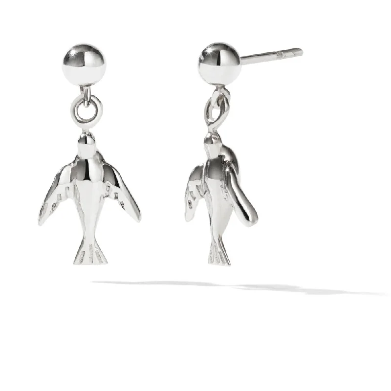 elegant earrings for women -Meadowlark Dove Dot Stud Earrings - Sterling Silver